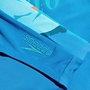 Bañador tipo slip de 7 cm con logotipo para hombre, azul