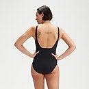 Formender bedruckter ContourEclipse-Badeanzug für Damen Schwarz/Blau