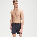 Bañador tipo bermuda HyperBoom de 40 cm con banda para hombre, gris