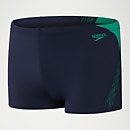 Pantaloncini da bagno aderenti Uomo HyperBoom Splice Blu Navy/Verde