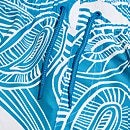 Bedruckte Leisure-Schwimmshorts 40 cm für Herren Blau/Weiß