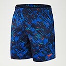 Pantaloncini da bagno Uomo Sport Allover 45 cm Blu Navy/Azzurro