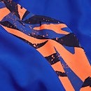 Bañador HyperBoom Muscleback con estampado de contraste para niña, azul marino/azul