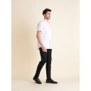 Men Solid White Short Sleeve shirt (Various Sizes)
