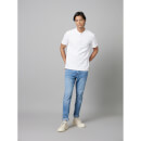 Solid White Short Sleeves Henley Neck Tshirts (Various Sizes)