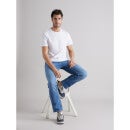 Mens White Solid T-Shirt (Various Sizes)