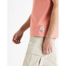 Asterix - Pink Printed Round Neck Cotton T-shirt (LDEASTE3)