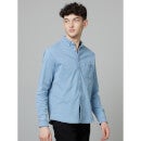 Red Classic Faded Casual Cotton Shirt (CADENI)