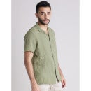 Men Solid Green Short Sleeve shirt (Various Sizes)