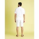 Off White Regular-Fit Cotton Shorts (COBOGAZEBM)