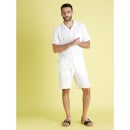 Men Solid Off-White shorts (Various Sizes)