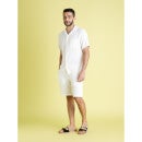 Men Solid Off-White shorts (Various Sizes)