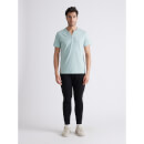 Green Polo Collar Short Sleeve T-shirt (CEGETI)