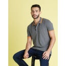 Men Solid Grey Short Sleeve Polo (Various Sizes)