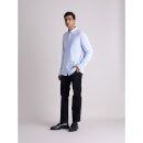Blue Classic Striped Formal Cotton Shirt (DACTIVE)
