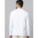 White Regular Fit Polo Collar Cotton Casual T-Shirt (CEONEML)