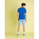 Men Solid Blue Short Sleeve T-shirt (Various Sizes)