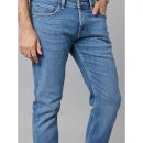 Blue Regular Fit Stretchable Light Fade Cotton Jeans (DOFINE25)
