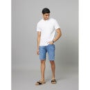 Solid Blue Cotton Shorts (Various Sizes)