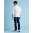 Blue Regular Fit Light Fade Stretchable Cotton Jeans (DOPEACHSTL)