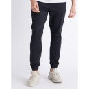 Navy Blue Mid-Rise Cotton Regular Fit Joggers (DOPLANE)