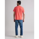Men Graphic Print Orange Short Sleeve T-shirt (Various Sizes)