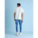 Blue Slim Fit Light Fade Stretchable Cotton Jeans (DOCARROT1)