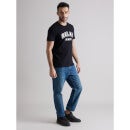 Men Graphic Print Black Short Sleeve T-shirt (Various Sizes)