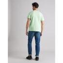 Men Solid Green Short Sleeve T-shirt (Various Sizes)