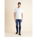 Men Solid White Short Sleeve T-shirt (Various Sizes)