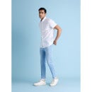 Blue Slim Fit Heavy Fade Stretchable Cotton Jeans (DOCARROT4)