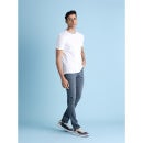 Grey Slim Fit LIght Fade Stretchable Cotton Jeans (DOCOLKNIT)