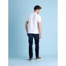 Blue Boyfriend Fit Stretchable Cotton Jeans (DOSLUBSTL)