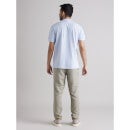 Mens Light-Blue Solid T-Shirt (Various Sizes)