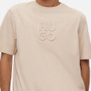 HUGO Dleek Embossed Logo Cotton-Jersey T-Shirt