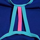 Fester Lane Line-Rückenausschnitt-Badeanzug für Mädchen Pink