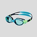 Gafas de natación júnior de espejo Biofuse 2.0, azul/verde