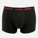 HUGO Bodywear Three-Pack Cotton-Blend Boxer Trunks - S