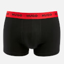 HUGO Bodywear Three-Pack Cotton-Blend Boxer Trunks - S