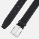 Boss Black Erman Silver Hardware Leather Belt