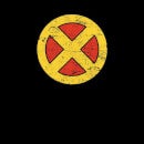 X-Men Emblem Drk Women's Cropped Hoodie - Black