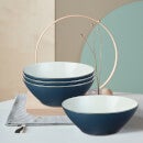 Denby Impression Charcoal Blue Tableware Set - 12 pcs