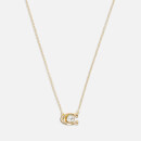 Coach Signature Gold-Tone Necklace and Earrings Set