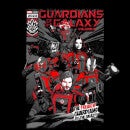 Guardians of the Galaxy The Freakin' Comic Book Cover Women's Cropped Hoodie - Black