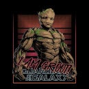 Guardians of the Galaxy I Am Retro Groot! Women's Cropped Hoodie - Black