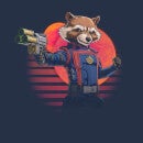 Guardians of the Galaxy Retro Rocket Raccoon Men's T-Shirt - Navy