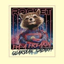 Guardians of the Galaxy Glowing Rocket Raccoon Men's T-Shirt - Cream