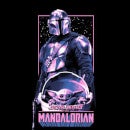The Mandalorian Grogu & Mando Pink Women's T-Shirt - Black