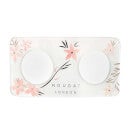 Nougat London Accessories Elegant Glass Arc Pink Flowers