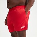 Men's Plus Size Essential 16" Swim Shorts Red